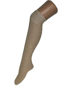 FUNNY FASHION Kniehoge Kousen 53 Centimeter Maat 42-46 Beige