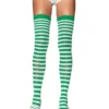 LEG AVENUE Gestreepte Kousen Groen-Wit -Andere Beroepen Winkel leg6005 046 a 6