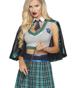 LEG AVENUE Klassieke Heksenbezem Zwart, Glitter 92cm