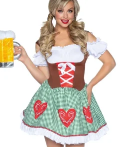 LEG AVENUE Vrolijke Mini Bayern Hoed Met Edelweiss, Groen