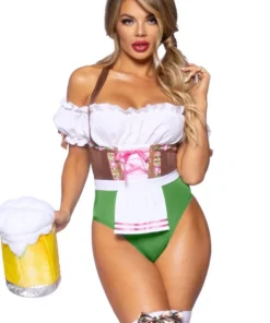 LEG AVENUE Vrolijke Mini Bayern Hoed Met Edelweiss, Groen