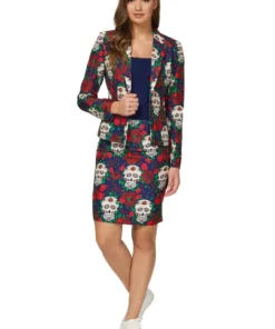 Suitmeister Masker Kant, Schedel Met Stenen, Zwart Eyes Wide Shut