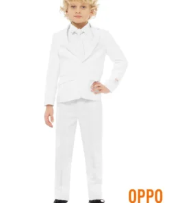 Opposuits Strak Compleet Wit Party Pak Jongen