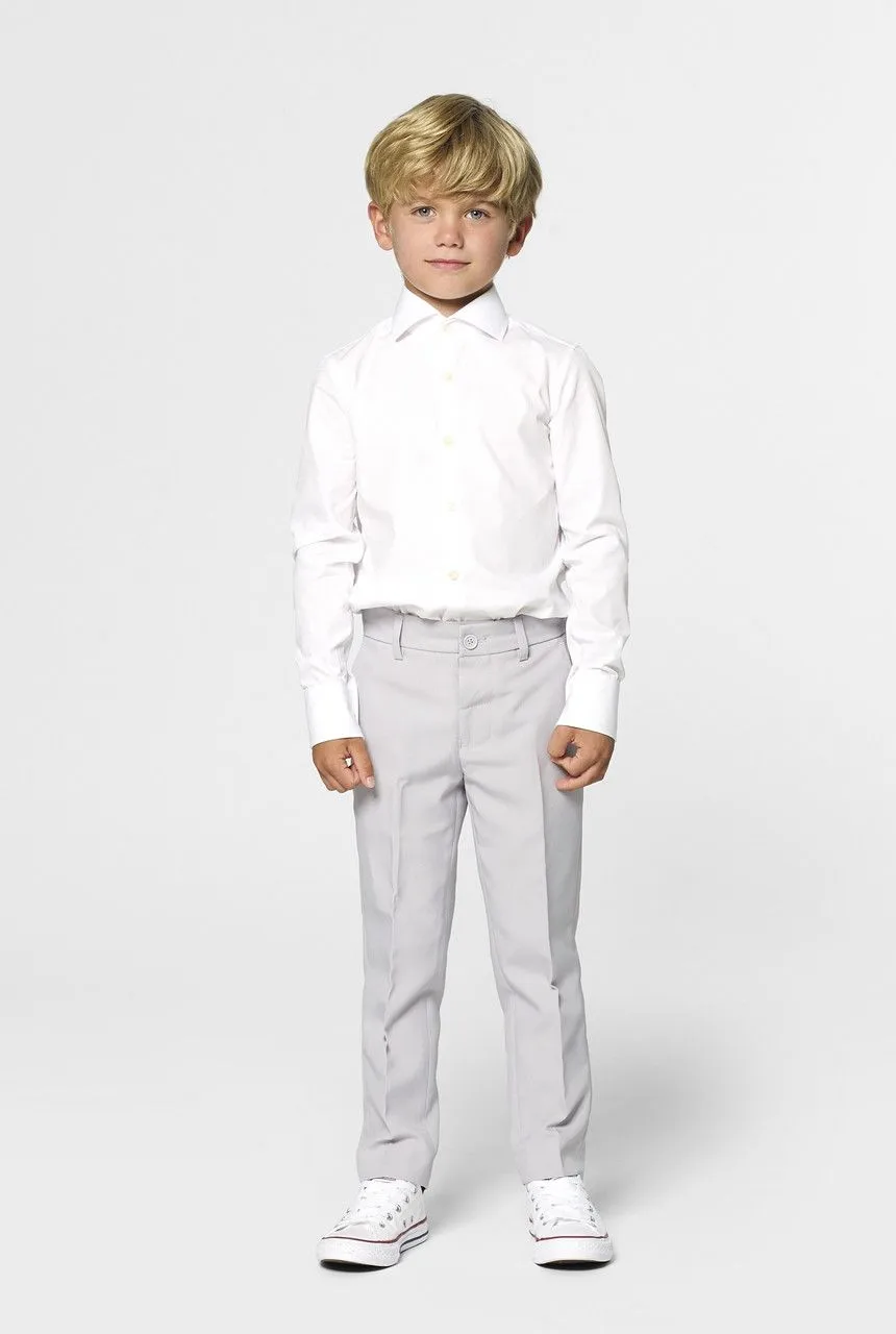 Opposuits Grijze Bruidsjonker Zonder Ringen Jongen Kostuum 6 Opposuits Grijze Bruidsjonker Zonder Ringen Jongen Kostuum - Afbeelding 4