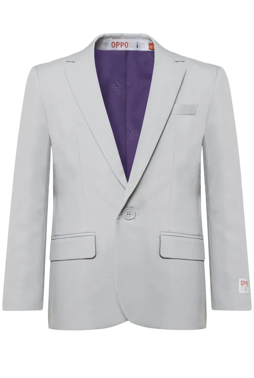 Opposuits Grijze Bruidsjonker Zonder Ringen Jongen Kostuum 7 Opposuits Grijze Bruidsjonker Zonder Ringen Jongen Kostuum - Afbeelding 5