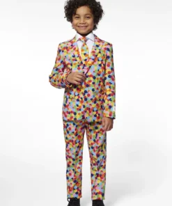 Opposuits Vrolijk Gekleurd Confetti Kanon Jongen Kostuum -Andere Beroepen Winkel osbo 1003 2 16