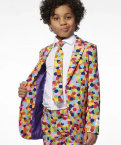 Opposuits Vrolijk Gekleurd Confetti Kanon Jongen Kostuum -Andere Beroepen Winkel osbo 1003 3 16