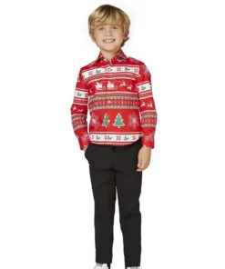 Opposuits X-Mas Fever Kerstmanmuts Glitter, Blauw