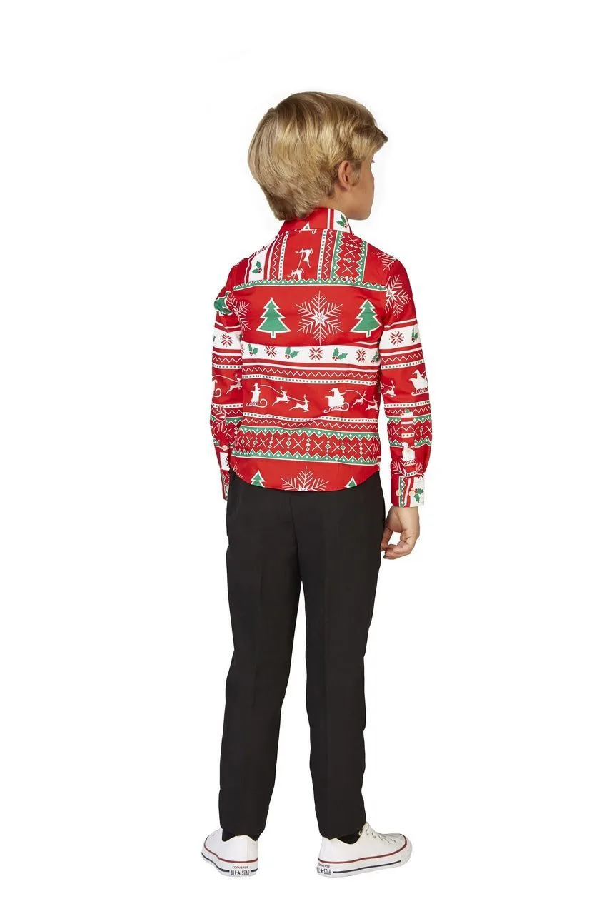 Opposuits X-Mas Fever Kerstmanmuts Glitter, Blauw 4 Opposuits X-Mas Fever Kerstmanmuts Glitter, Blauw - Afbeelding 2