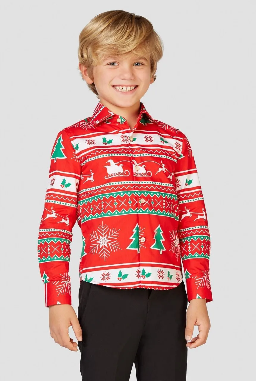 Opposuits X-Mas Fever Kerstmanmuts Glitter, Blauw 5 Opposuits X-Mas Fever Kerstmanmuts Glitter, Blauw - Afbeelding 3