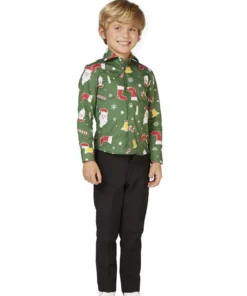 Opposuits X-Mas Fever Kerstmanmuts Glitter, Blauw