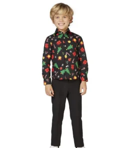 Opposuits X-Mas Fever Kerstmanmuts Glitter, Blauw