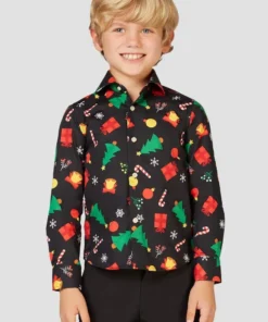 Opposuits X-Mas Fever Kerstmanmuts Glitter, Blauw -Andere Beroepen Winkel ossb 0004 6 10