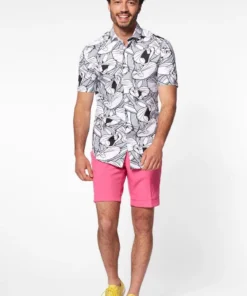 Opposuits Whats Up Doc Bugs Bunny Blouse Zwart Wit Man -Andere Beroepen Winkel osss 1006 2 14