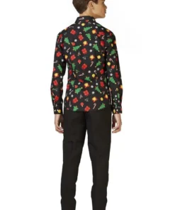 Opposuits X-Mas Fever Kerstmanmuts Glitter, Blauw -Andere Beroepen Winkel osst 0004 5 12