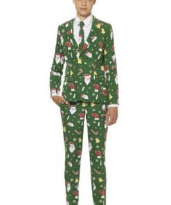 Opposuits X-Mas Fever Kerstmanmuts Glitter, Blauw