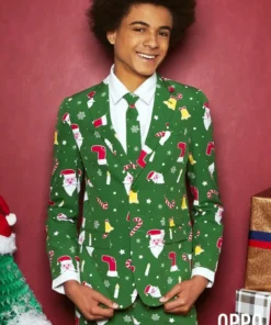 Opposuits X-Mas Fever Kerstmanmuts Glitter, Blauw -Andere Beroepen Winkel ostb 0006 4 28