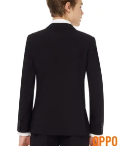 Opposuits Helemaal Zwart Solid Black Tiener Jongen Kostuum -Andere Beroepen Winkel ostb 0008 5 10