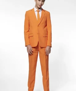 Opposuits Onoverwinnelijk In Oranje Jongen Kostuum