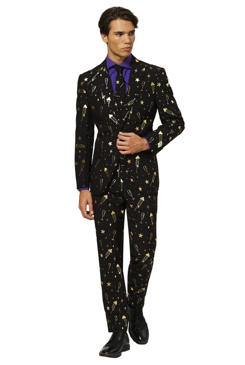 Opposuits Kousenband Zwart Met Hartje 3 Opposuits Kousenband Zwart Met Hartje