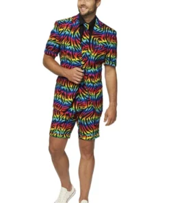 Opposuits Wild Rainbow Zomer Man Kostuum