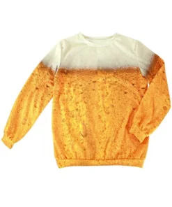 PartyXplosion Goud Gele Rakker Bier Fleece Trui