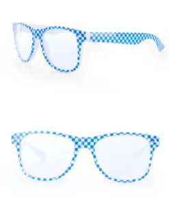 PartyXplosion Oktoberfest Bril Blauw / Wit