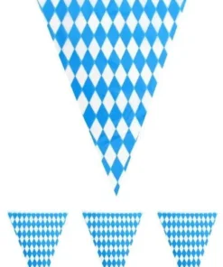 PartyXplosion Vlaggenlijn Oktoberfest Blauw / Wit 1