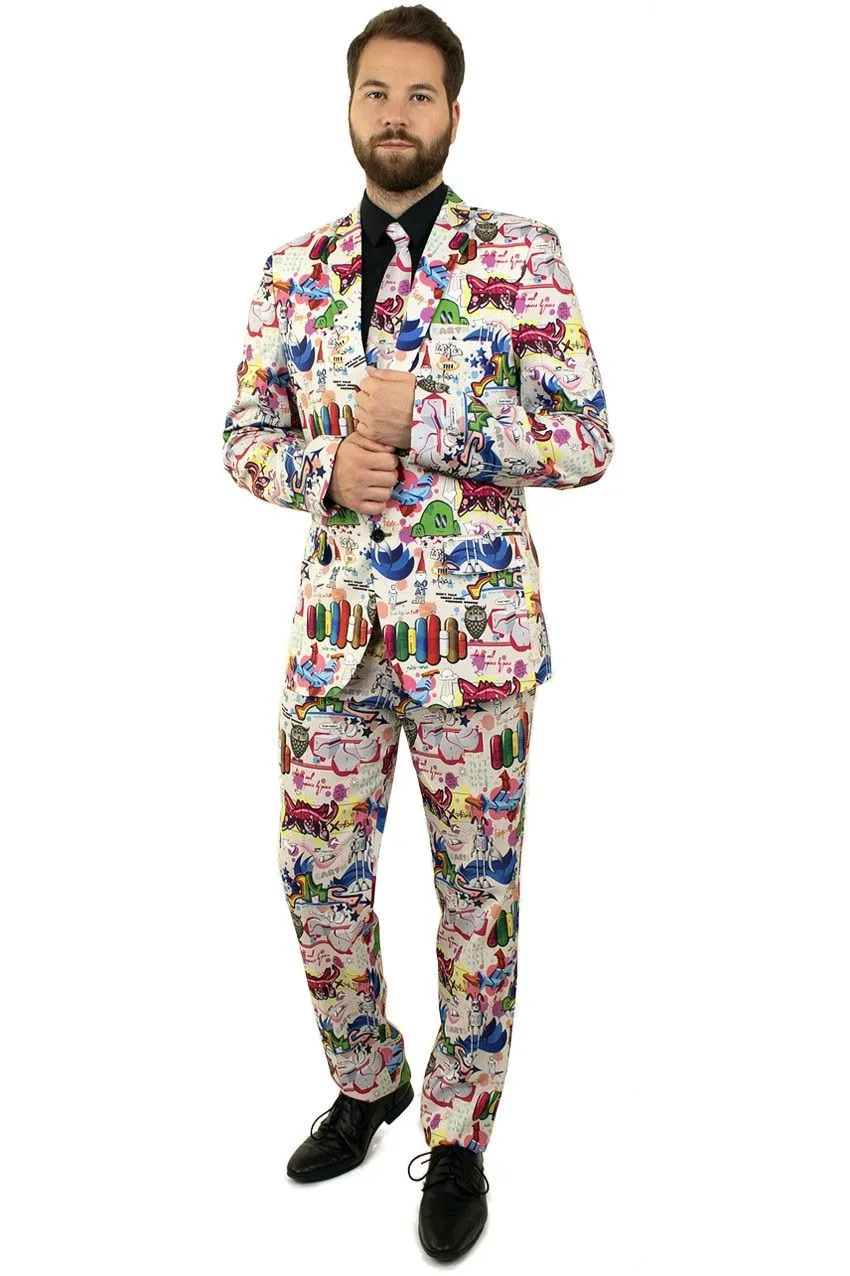 PartyXplosion Graffiti Artiest 3delig Man Kostuum 3 PartyXplosion Graffiti Artiest 3delig Man Kostuum