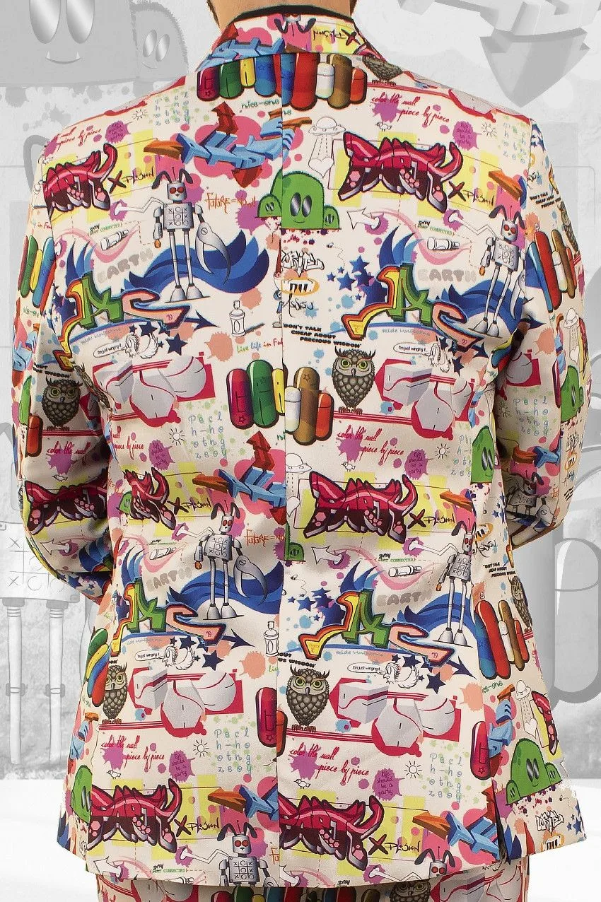 PartyXplosion Graffiti Artiest 3delig Man Kostuum 6 PartyXplosion Graffiti Artiest 3delig Man Kostuum - Afbeelding 4