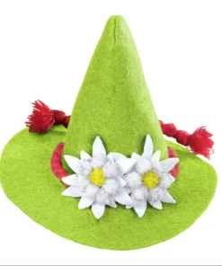 WIDMANN Vrolijke Mini Bayern Hoed Met Edelweiss, Groen