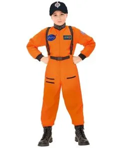 WIDMANN Amerikaanse Astronaut Oranje Kind Kostuum Jongen