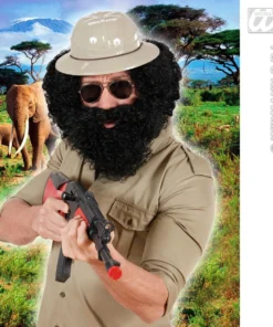 WIDMANN Pruik, Karakter Met Krullen En Baard, Zwart -Andere Beroepen Winkel wdm1014 6489n e