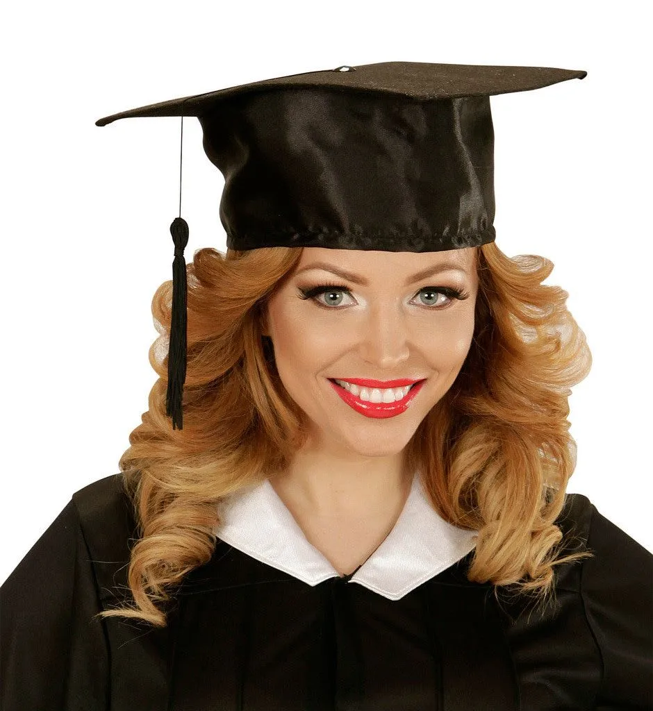 WIDMANN Amerikaanse Afstudeerhoed Satijn 4 WIDMANN Amerikaanse Afstudeerhoed Satijn - Afbeelding 2