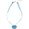 WIDMANN Hals Ketting Met Azuurblauw Hart En Edelweiss -Andere Beroepen Winkel wdm1617 46732 a 1