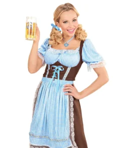 WIDMANN Hals Ketting Met Azuurblauw Hart En Edelweiss -Andere Beroepen Winkel wdm1617 46732 d 1