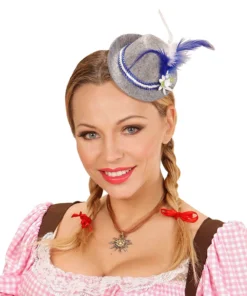 WIDMANN Oktoberfest Dames Mini Beierse Fedora, Blauw -Andere Beroepen Winkel wdm1617 95709 b 1
