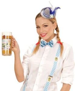 WIDMANN Oktoberfest Dames Mini Beierse Fedora, Blauw -Andere Beroepen Winkel wdm1617 95709 c 1