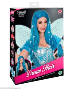 WIDMANN Starry Hair Droomhaar Pruik Blauw -Andere Beroepen Winkel wdm 2021 02997 4