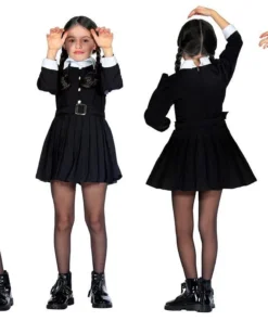 Wilbers Wednesday Addams Eerste Dag Op School Meisje Kostuum -Andere Beroepen Winkel wlb3937 4 1
